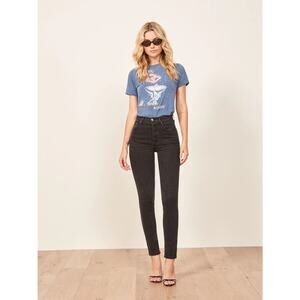 Reformation Serena High Rise Skinny Jeans Erie Black